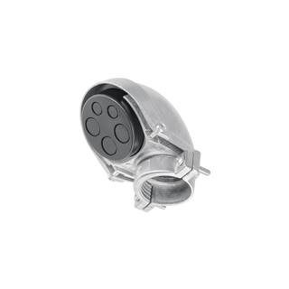 Mufa con abrazadera para tubo 1-1/4', Volteck