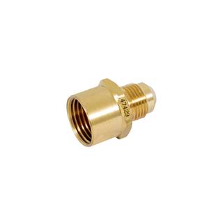 Conector flare soldable de latón, 3/8' x 1/2', FOSET
