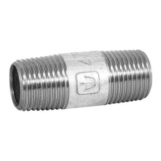 Niple de acero galvanizado 1/4' cuerda corrida, FOSET