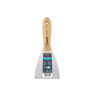 Espátula flexible 3' con mango de madera, TRUPER