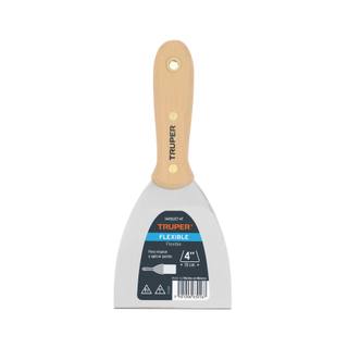 Espátula 4' acero inoxidable con mango de madera, Expert