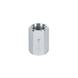 Cople de acero, hembra-hembra, cuerda 1/4' NPT, PRETUL