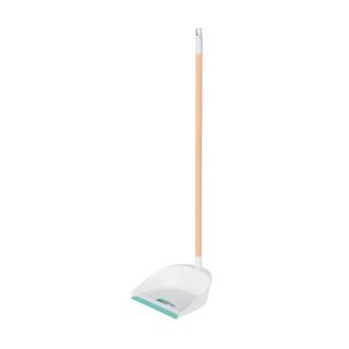 Recogedor plástico con bastón de madera, KLINTEK