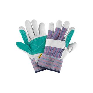 Guantes de carnaza y loneta, con refuerzo, unitalla, TRUPER